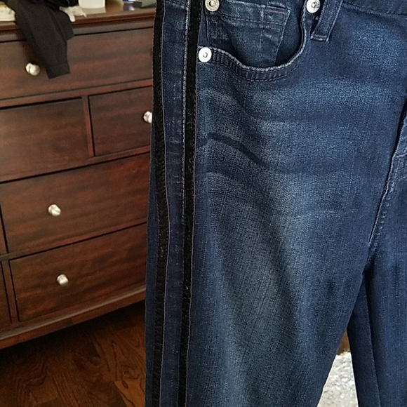 7 For All Mankind Side Stripe Skinny - Picture 2 of 4